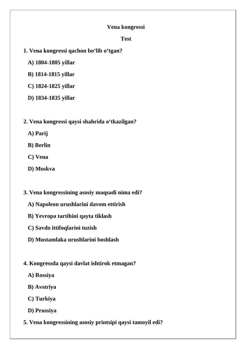 Vena kongressi 1
