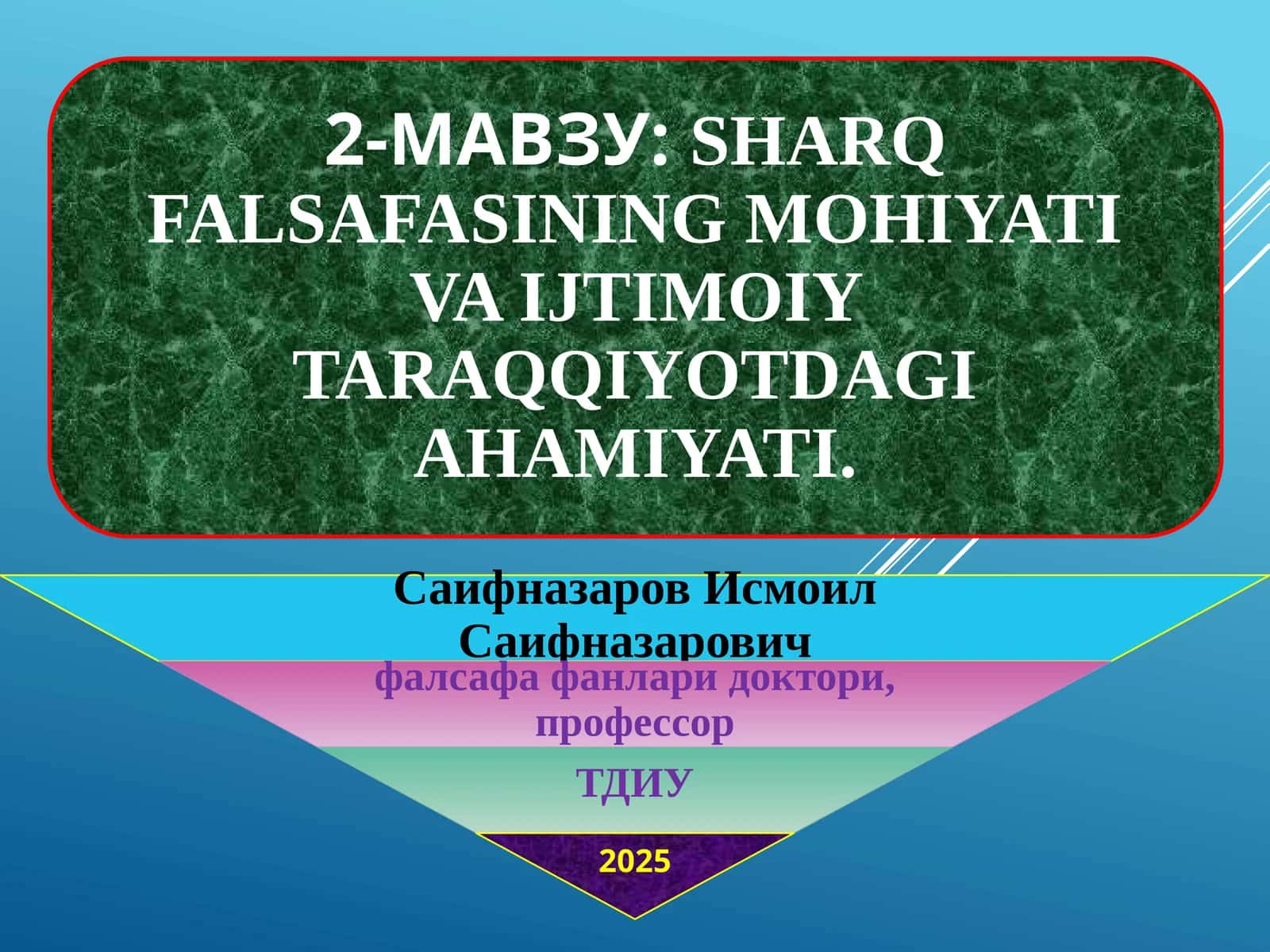 Qadimgi davr Sharq falsafasi 1