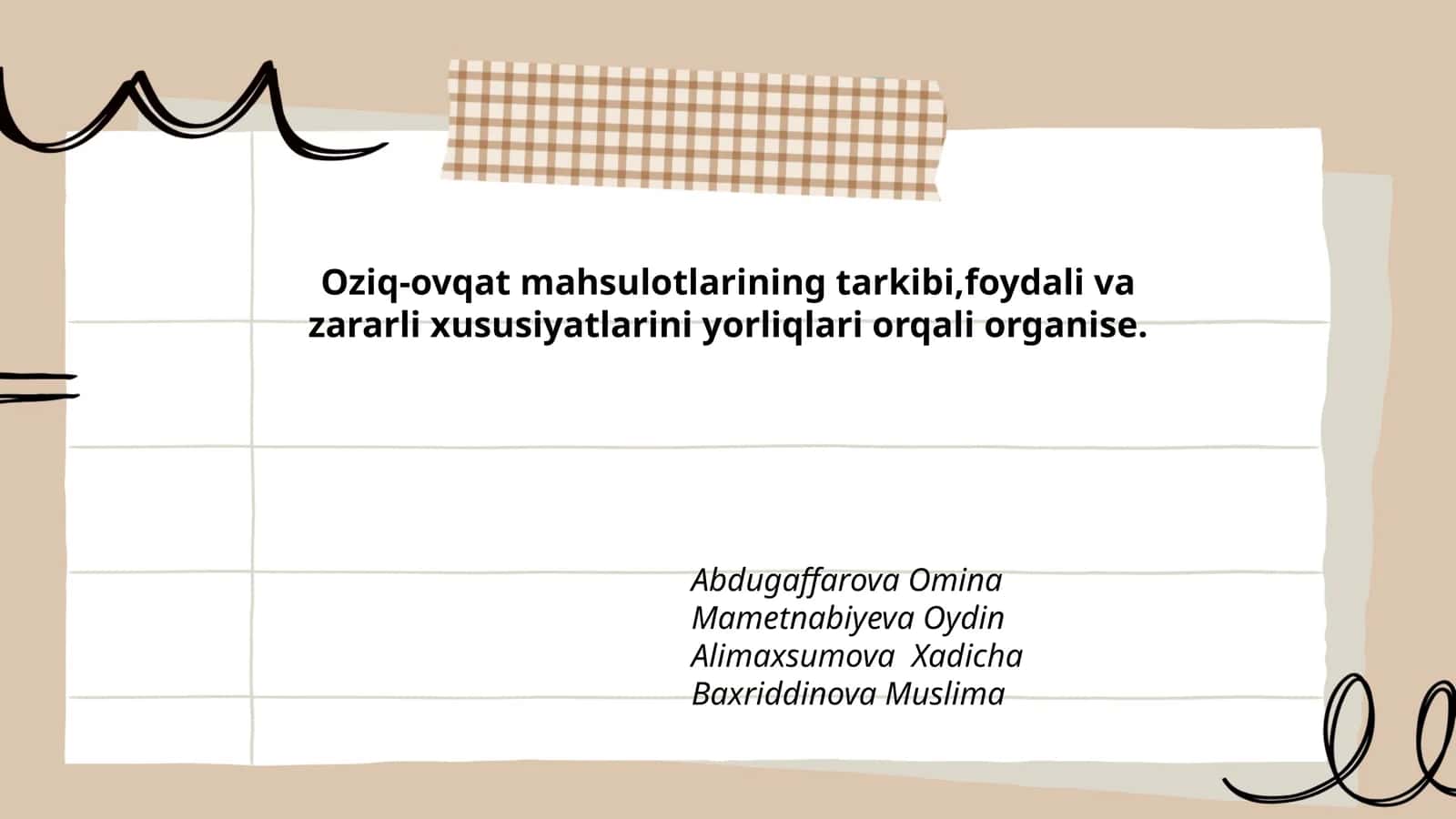 Oziq-ovqat Mahsulotlarining Tarkibi 1