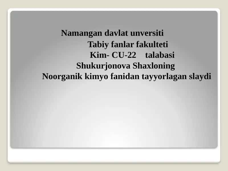 GIDROLIZ TURLARI. GIDROLIZLANISH KONSTANTASI.GIDROLIZLANISH DARAJASI 1