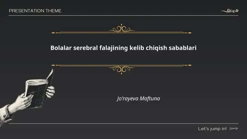 Bolalar serebral falajining kelib chiqish sabablari 1
