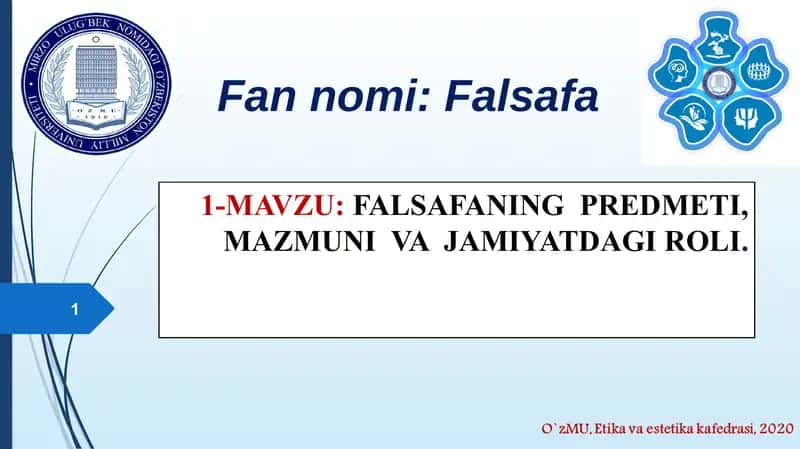 Falsafa 1