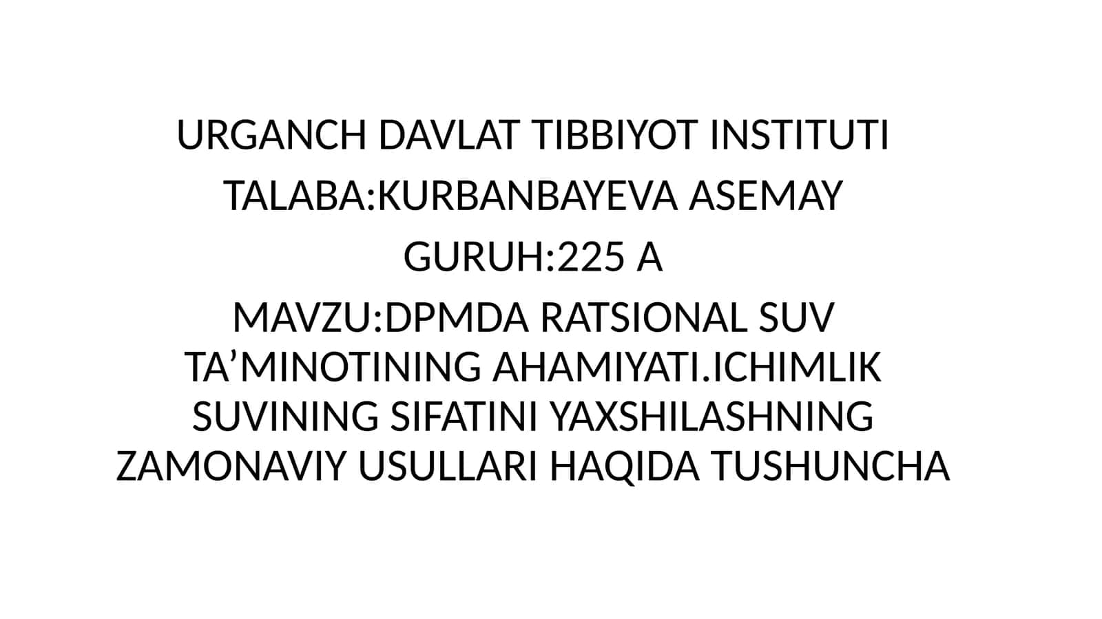 DPMDA RATSIONAL SUV TA’MINOTINING AHAMIYATI 1