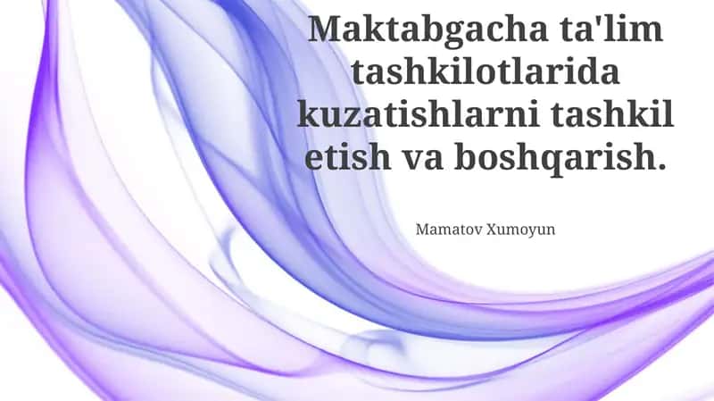 Kuzatuvning Maqsad va Vazifalari 1