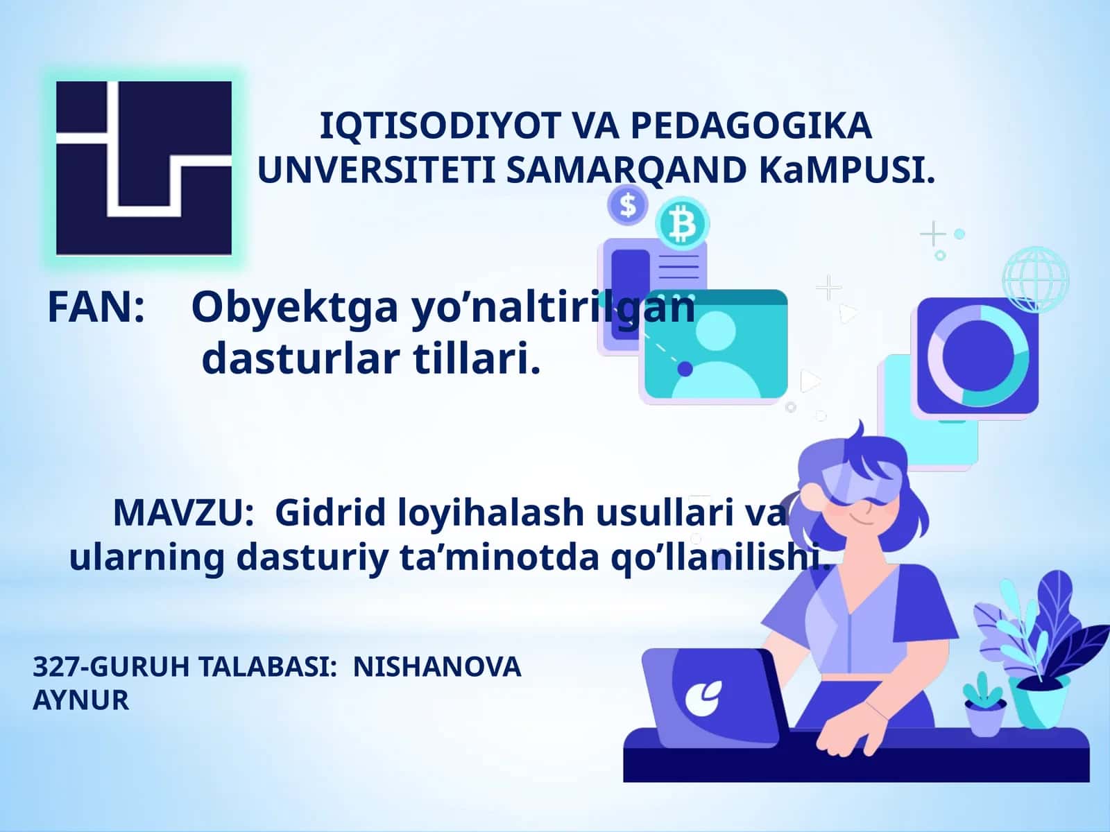 Gidrid loyihalash usullari 1