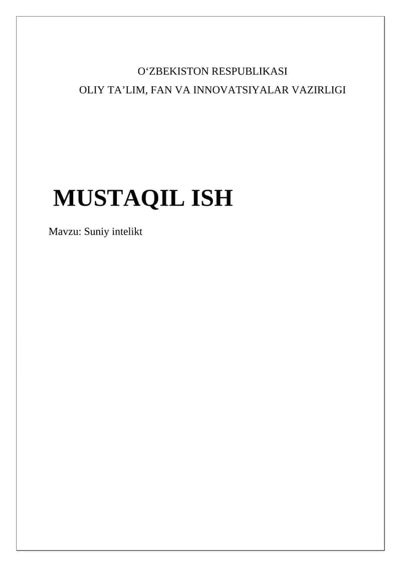 Suniy intellekt 1
