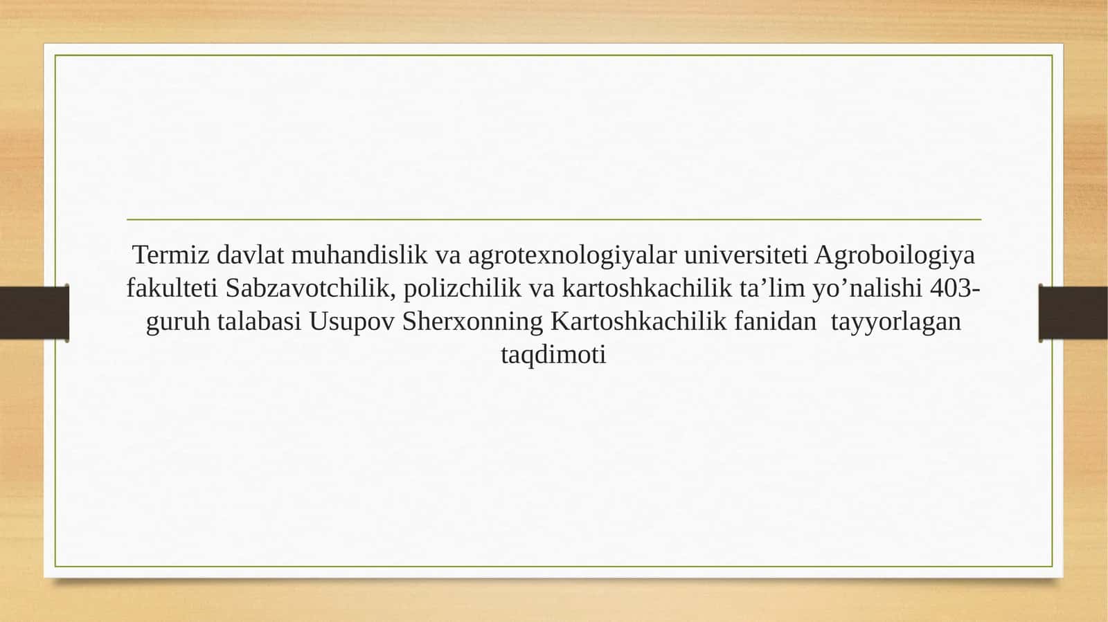 Ikkihosillik kartoshka yetishtirish texnologiyasi 1