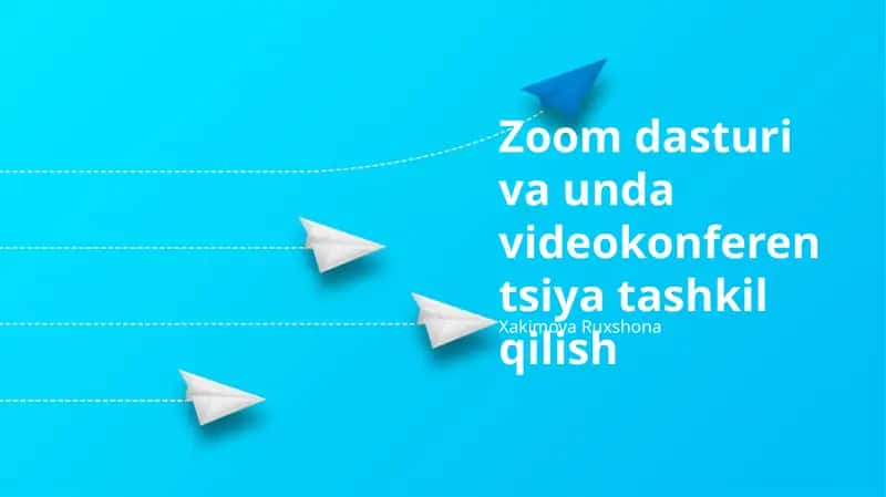 Zoom dasturi va unda videokonferentsiya tashkil qilish 1