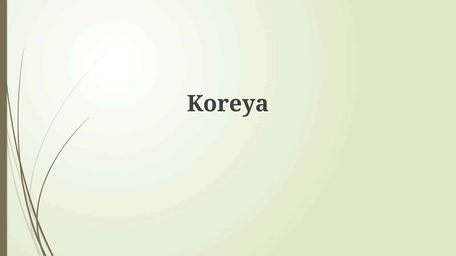 Koreya: Tarix va Geografiya 1