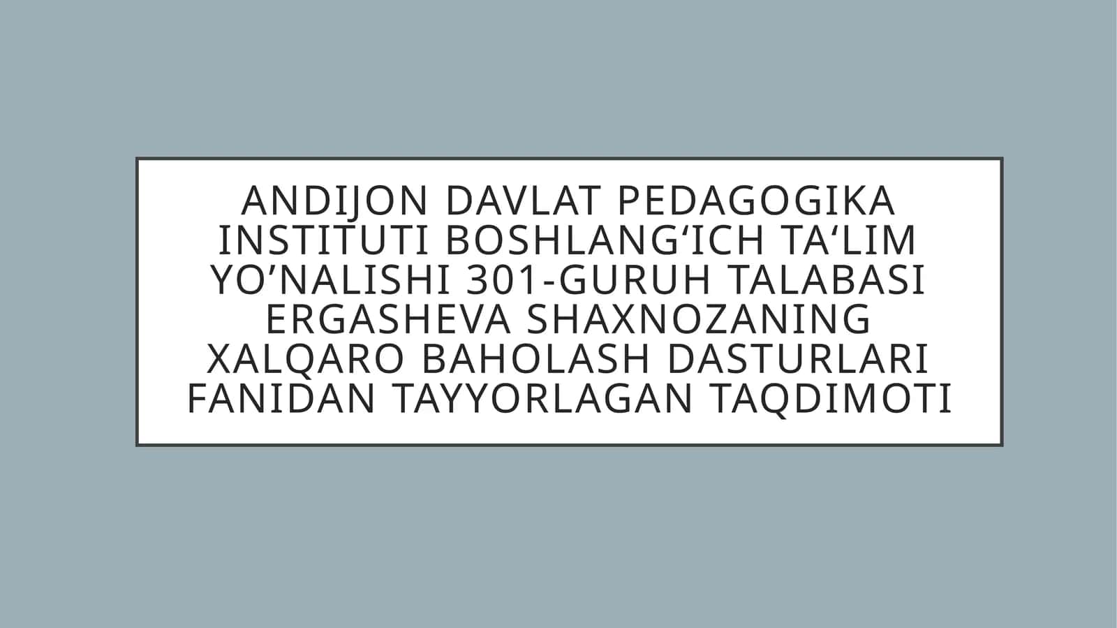 xalqarotadqiqotlarga tayyorgarlik ko'rishga yo'naltirilgan tayanch maktablar uchuntreninglaro‘quv dasturipirls,timss, pisa,talisxalqaro baholash dasturlari asosida test sinovlarini tashkil etilishi 1