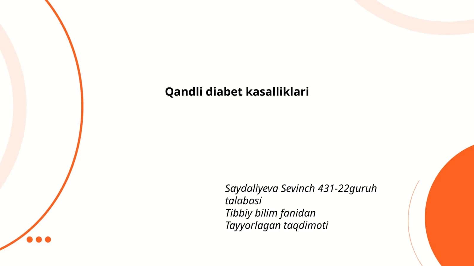 Qandli diabet kasalliklari 1