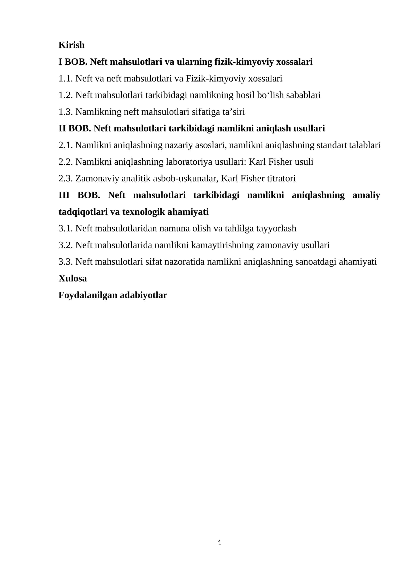 Neft mahsulotlari va ularning fizik-kimyoviy xossalari 1