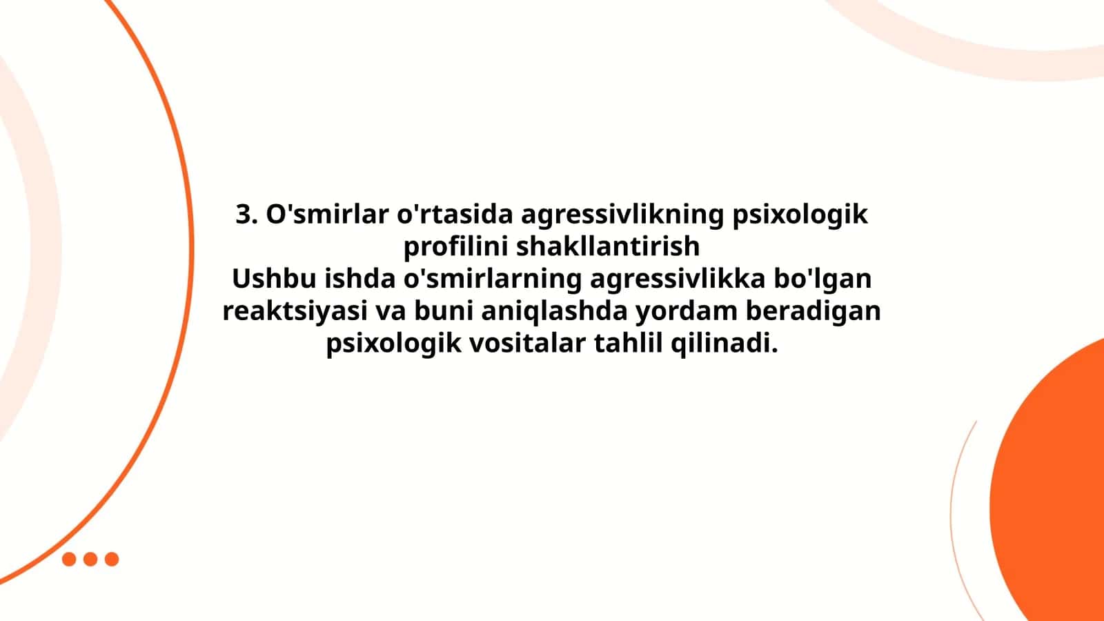 O'smirlar o'rtasida agressivlikning psixologik profilini shakllantirish 1