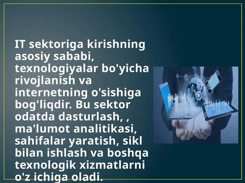 IT sohasi va texnologiyalar 1