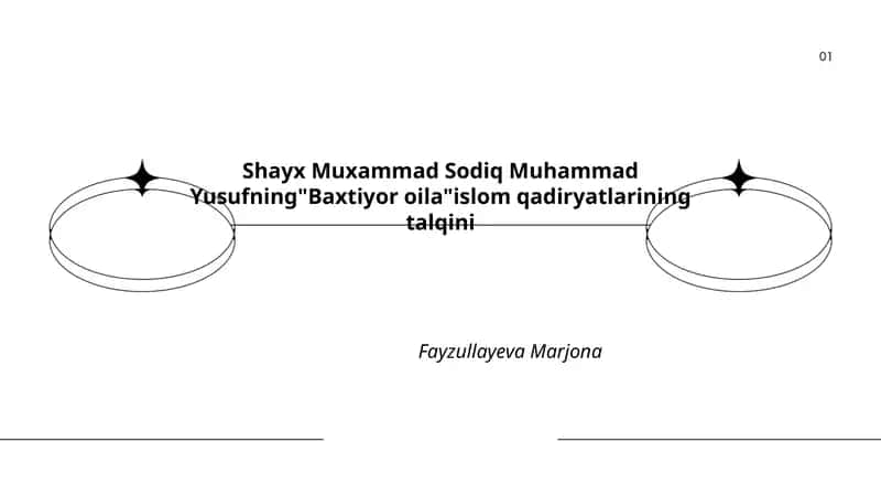 Shayx Muxammad Sodiq Muhammad Yusufning "Baxtiyor oila" islom qadiryatlarining talqini 1