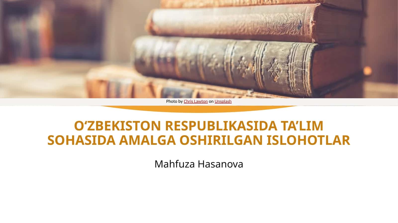 O'zbekiston Respublikasida ta'lim sohasida amalga oshirilayotgan islohotlar 1