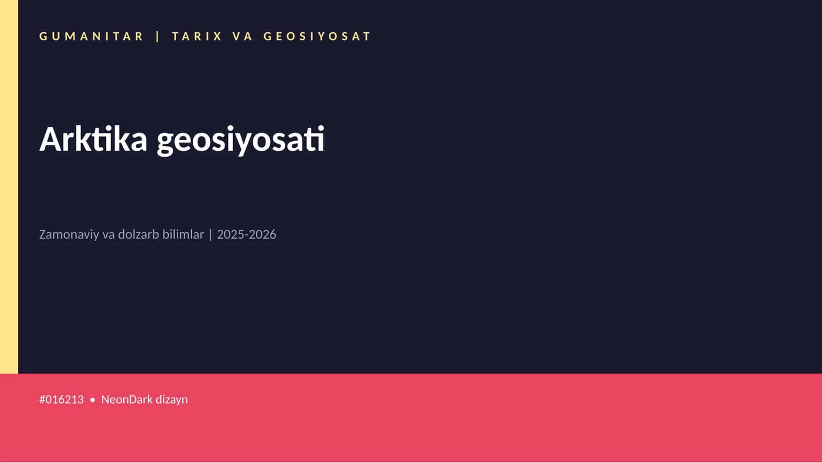 Arktika geosiyosati 1