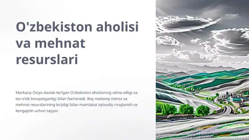 O'zbekiston aholisi va mehnat resurslari 1