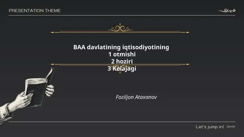 BAA iqtisodiyotining neft kashfiyoti va neft davri oʻtmishi 1