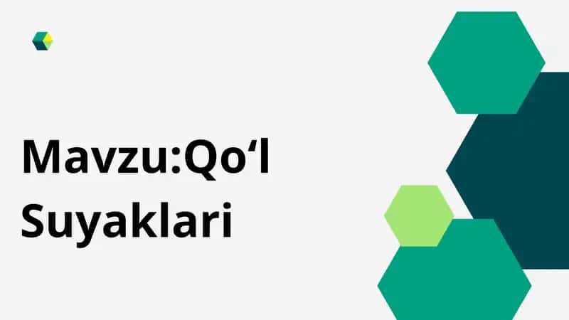 Qoʻl suyaklari 1