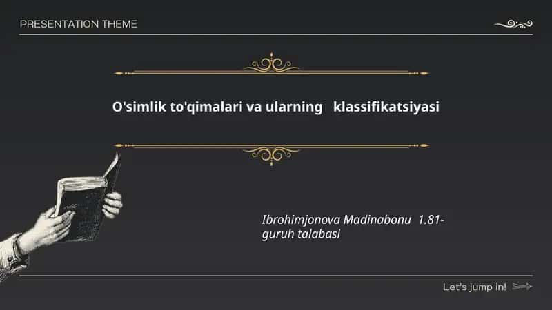 O'simlik to'qimalari va ularning klassifikatsiyasi 1