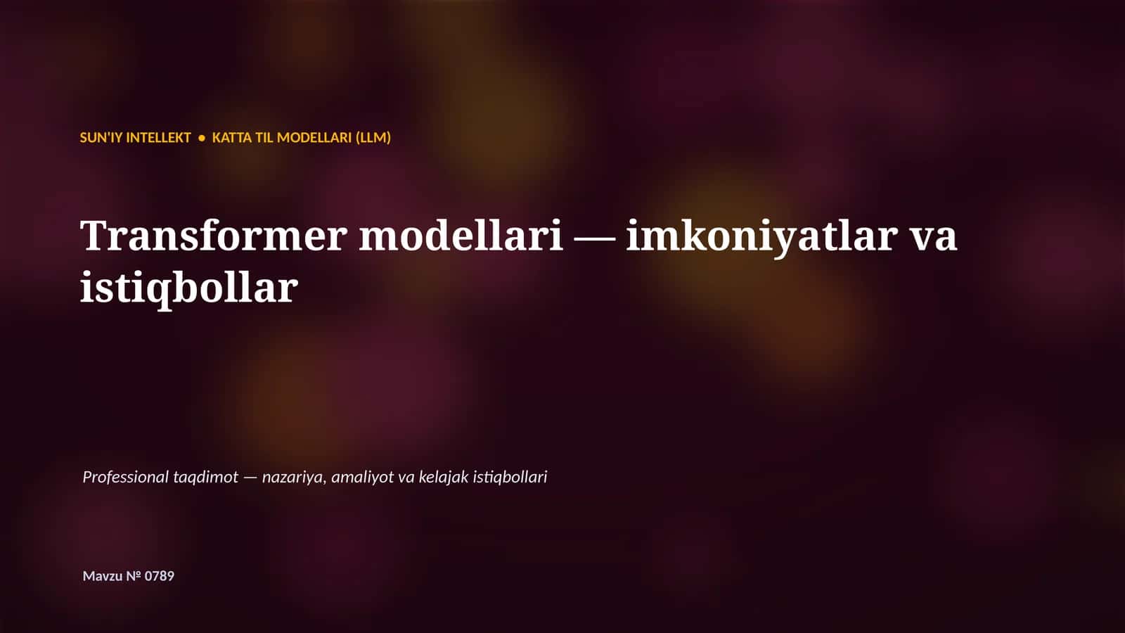Katta til modellari (LLM) 1