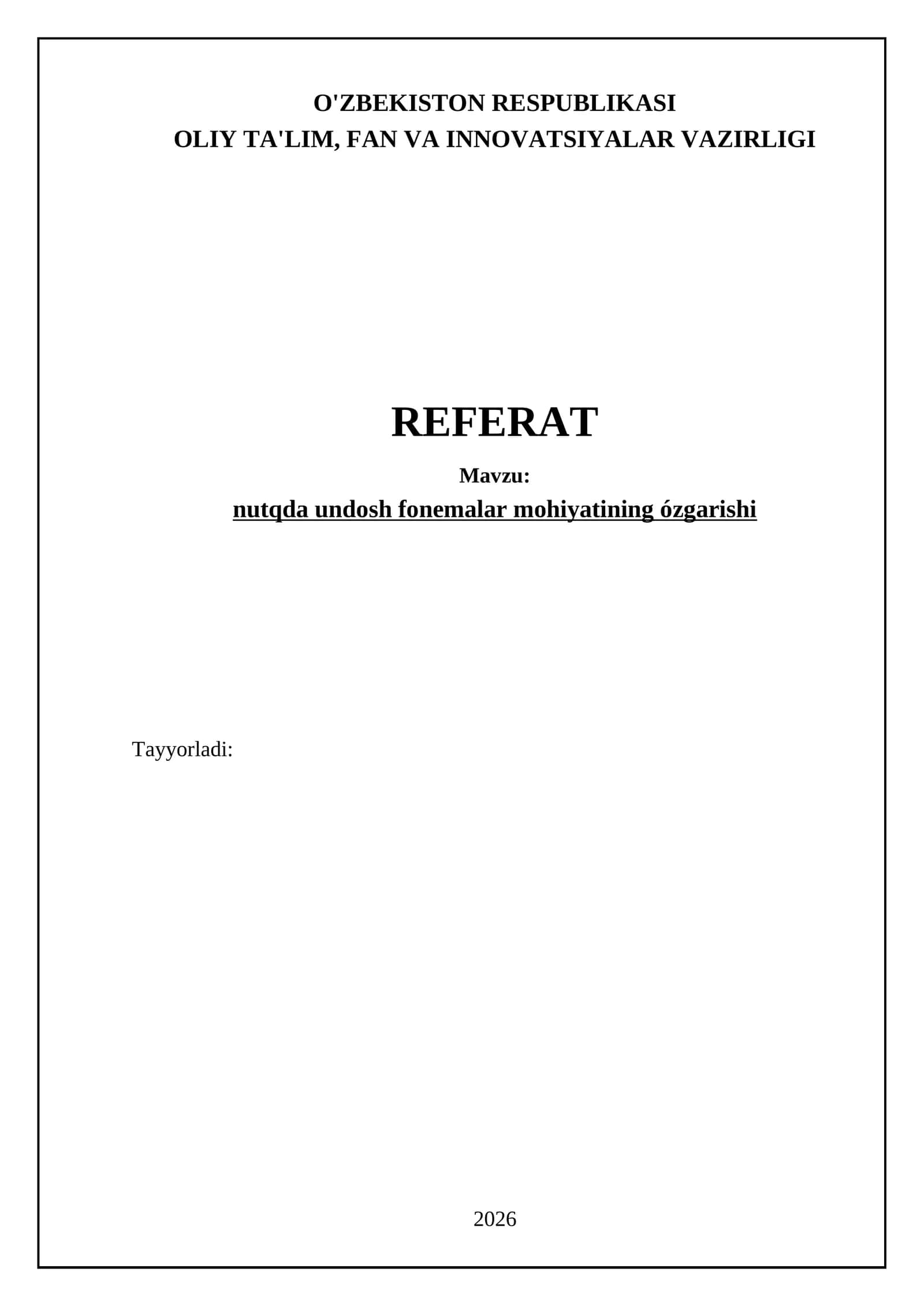 nutqda undosh fonemalar mohiyatining ózgarishi 1