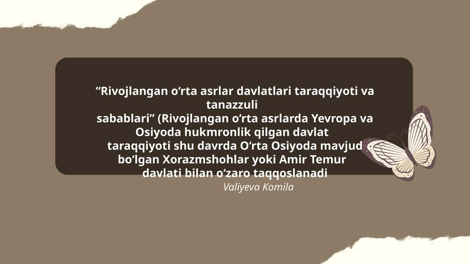Rivojlangan o‘rta asrlar davlatlari taraqqiyoti va tanazzuli sabablari 1