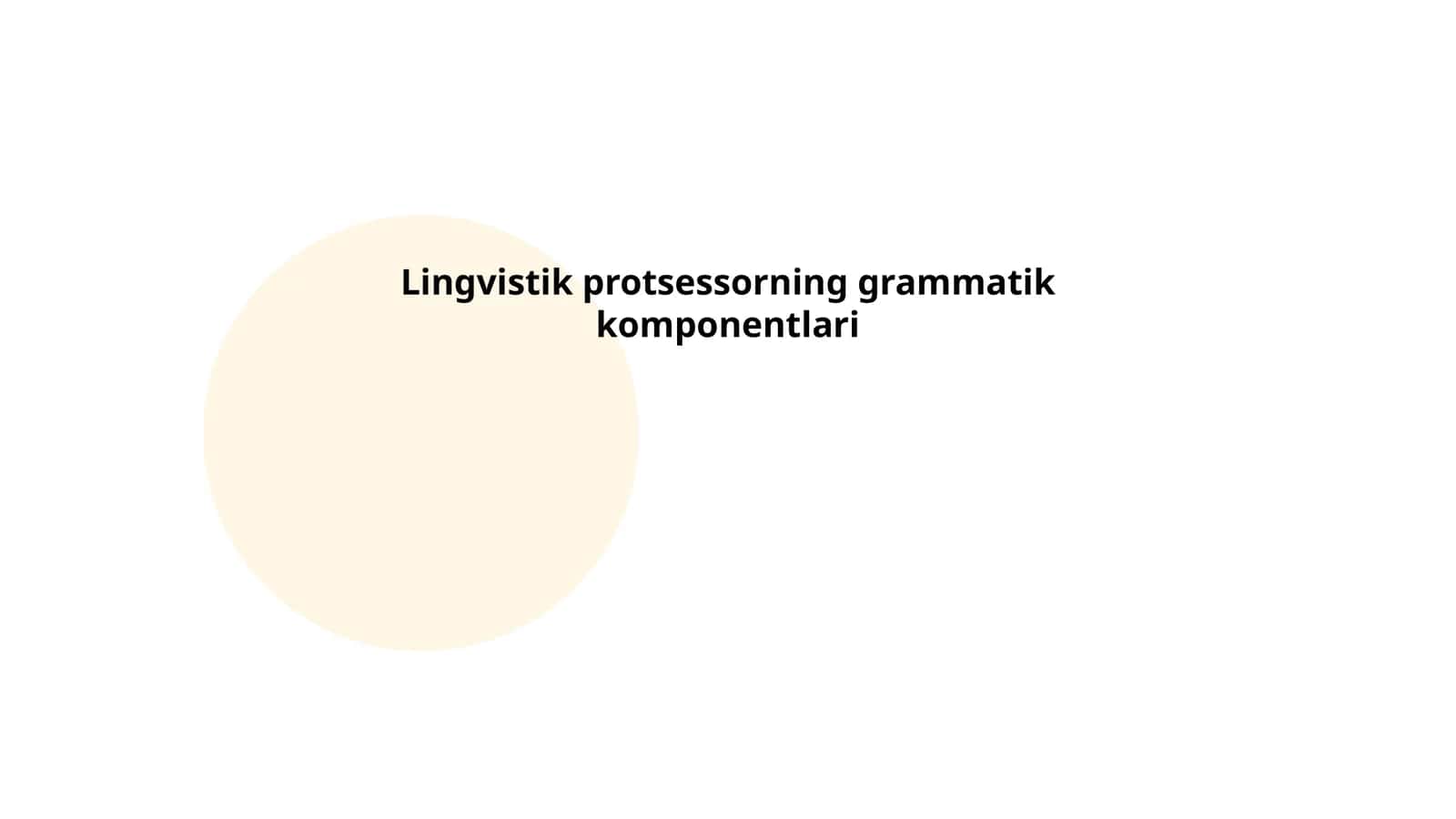 Lingvistik protsessorning grammatik komponentlari 1