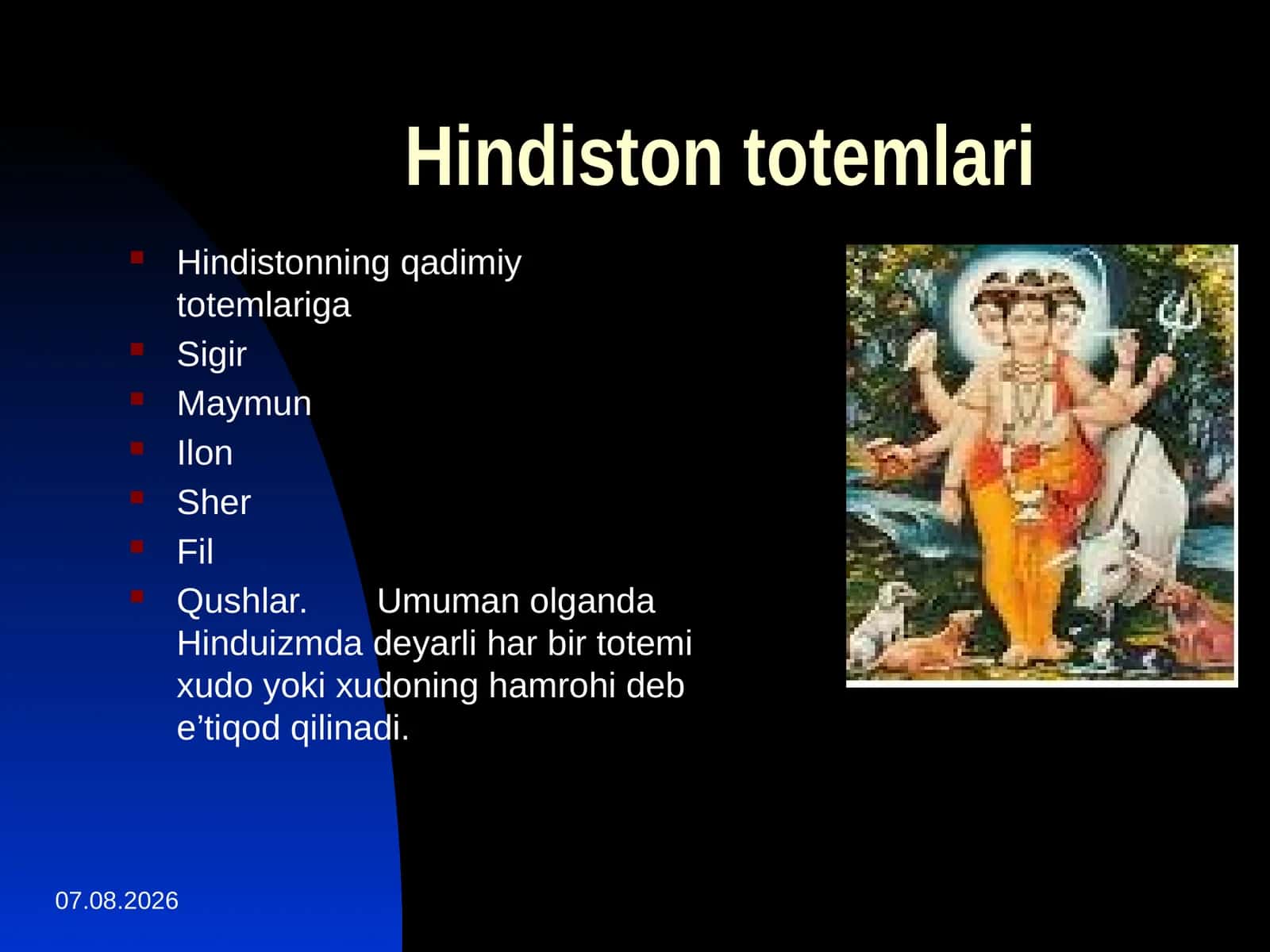 Hindiston totemlari 1