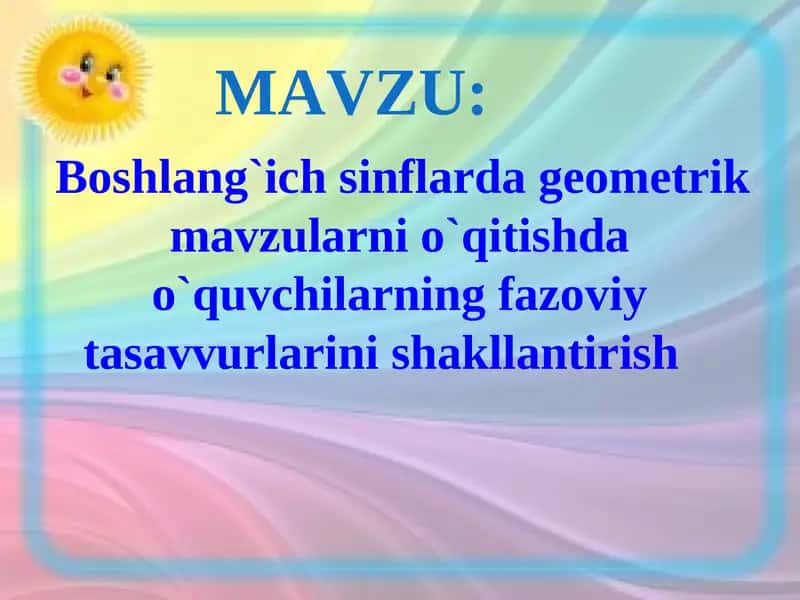 Geometrik mavzular 1