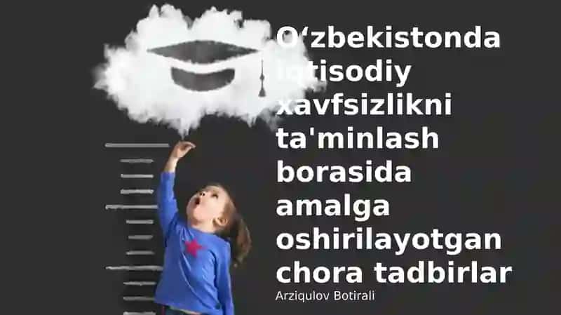 O'zbekistonda iqtisodiy xavfsizlikni ta'minlash bo'yicha chora-tadbirlar