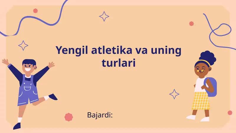 Yengilatletika va uning turlari 1