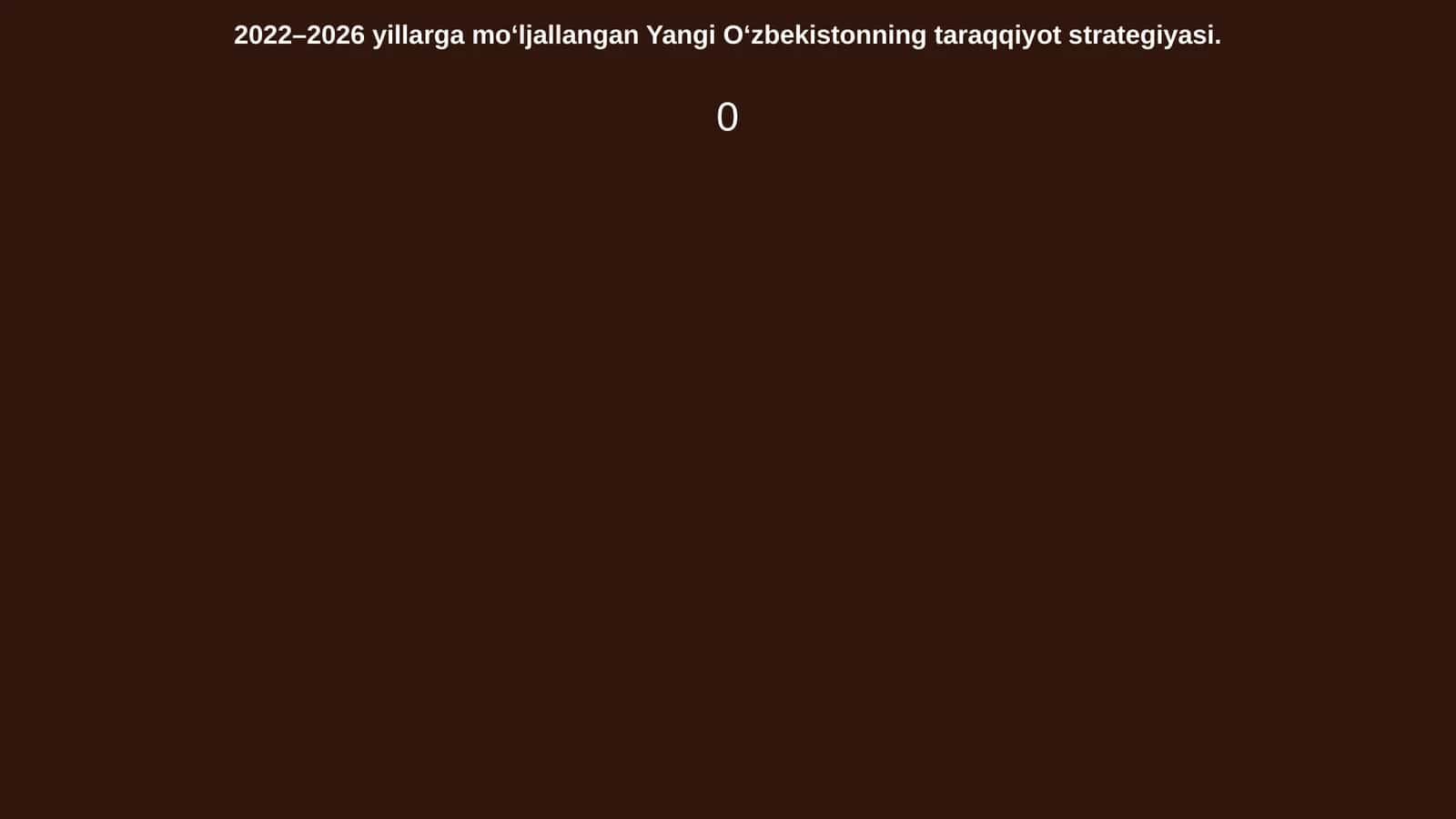 Yangi O‘zbekistonning taraqqiyot strategiyasi 1