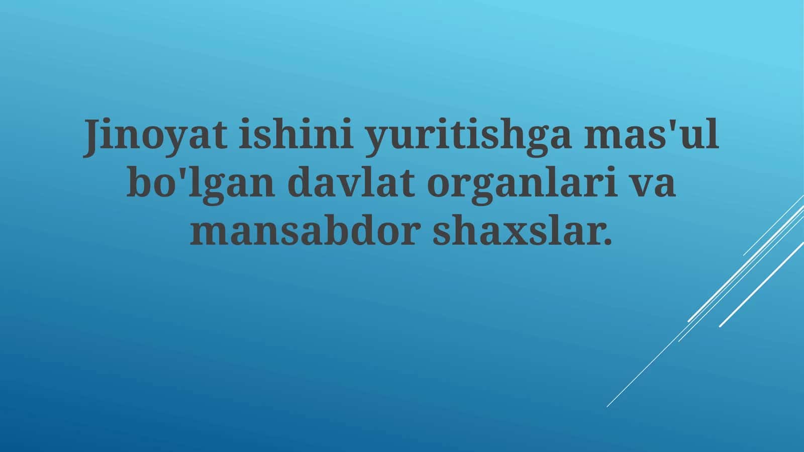 Mansabdor shaxslarning protsessual vakolatlari va mustaqilligi 1