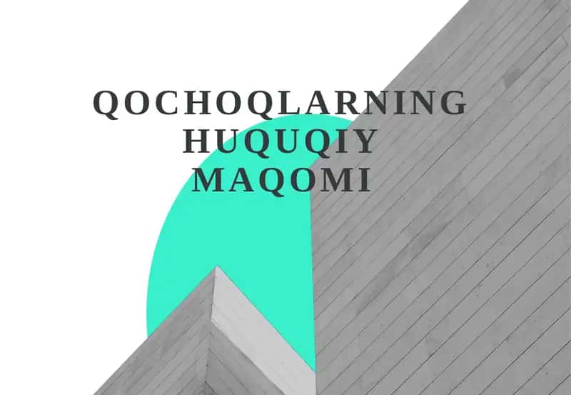 Qochoqlarning huquqiy maqomi 1