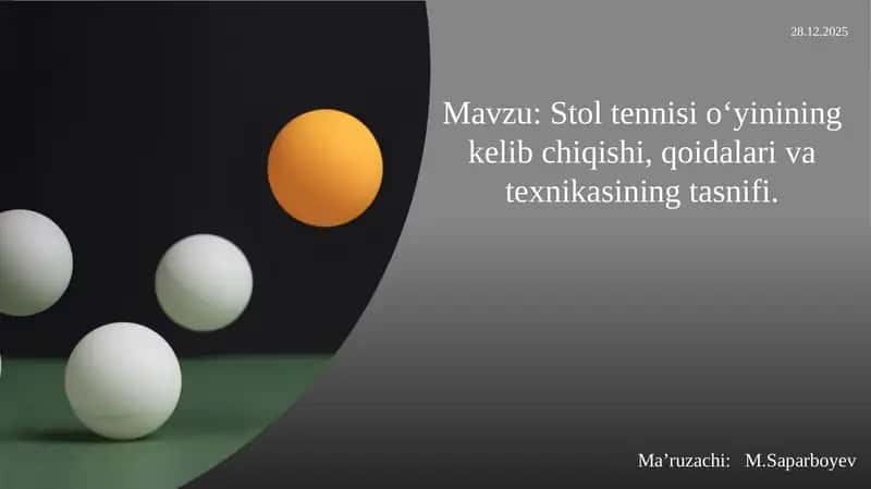 Stoltennisio‘yinining kelib chiqishi, qoidalari va texnikasi 1