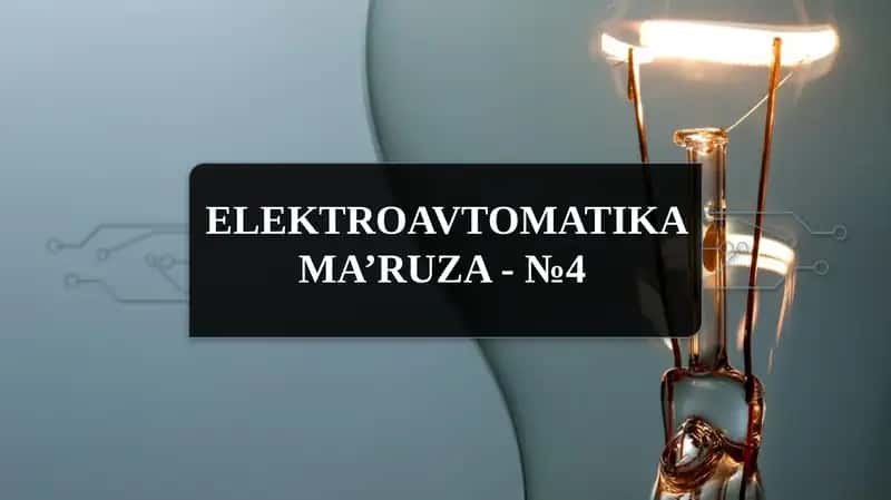 ELEKTROAVTOMATIKA 1
