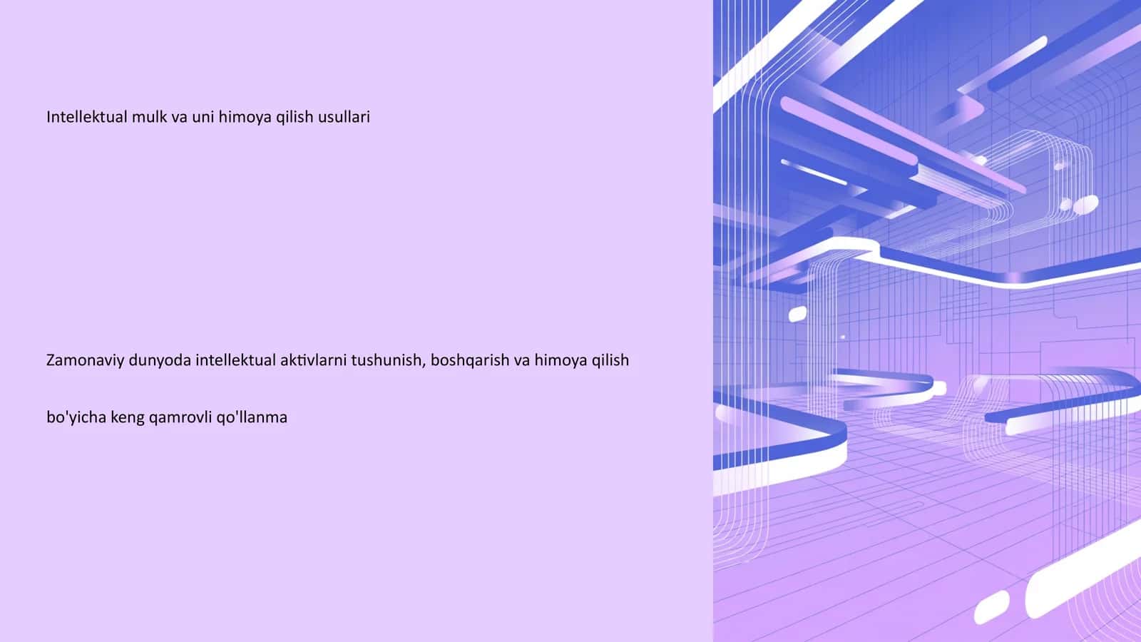 Intellektual mulk va uni himoya qilish usullari 1