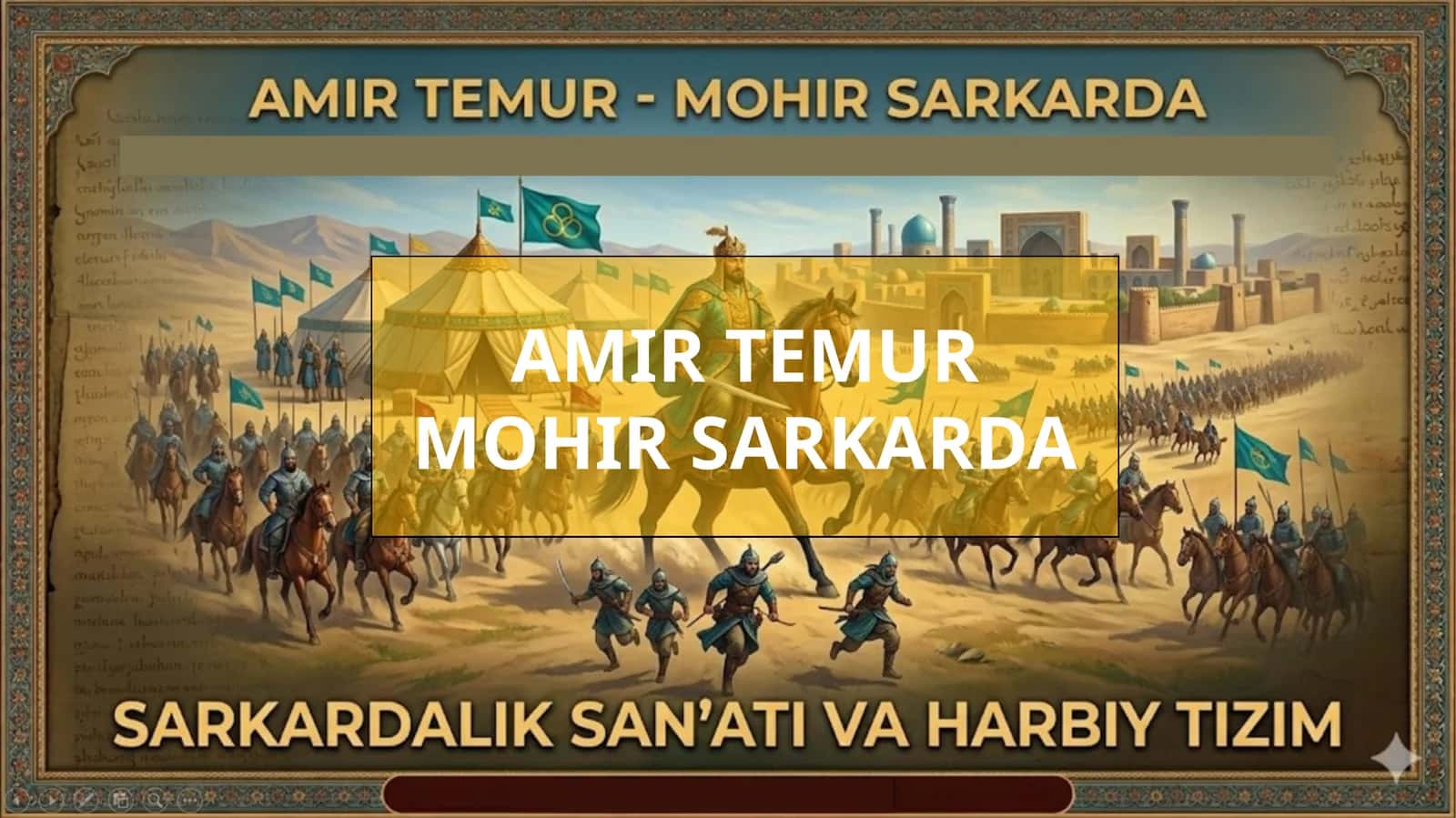 AMIR TEMUR MOHIR SARKARDA 1