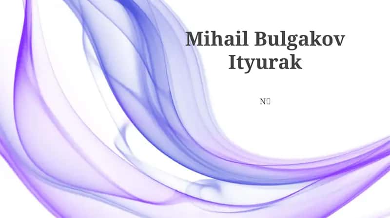 Mihail Bulgakov Ityurak 1