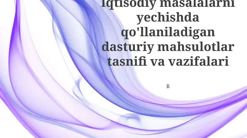Moliyaviy boshqaruv dasturi 1