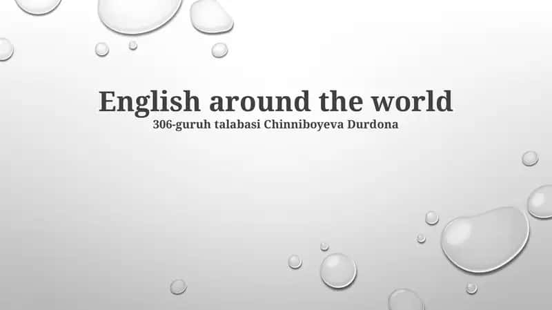 English around the world 1