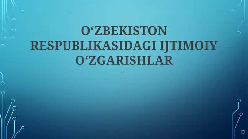 Ta'lim va Savodxonlik Darajalari 1