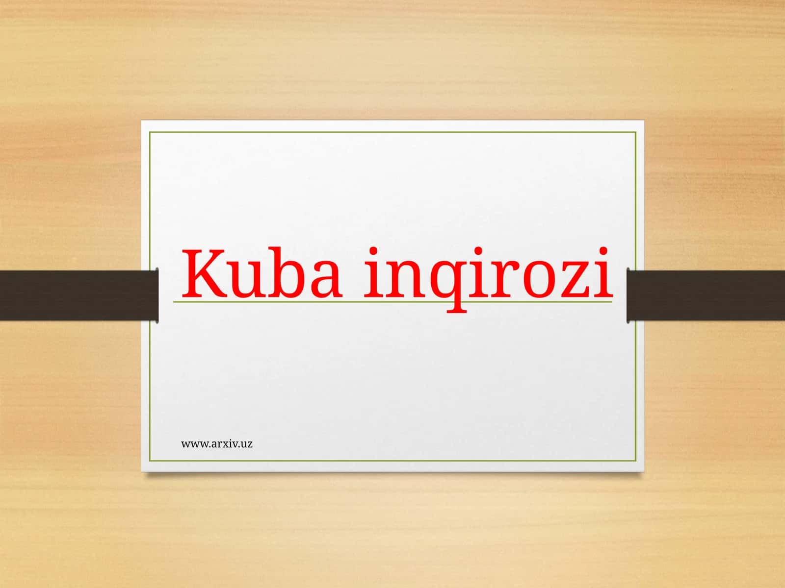 Kuba inqirozi 1