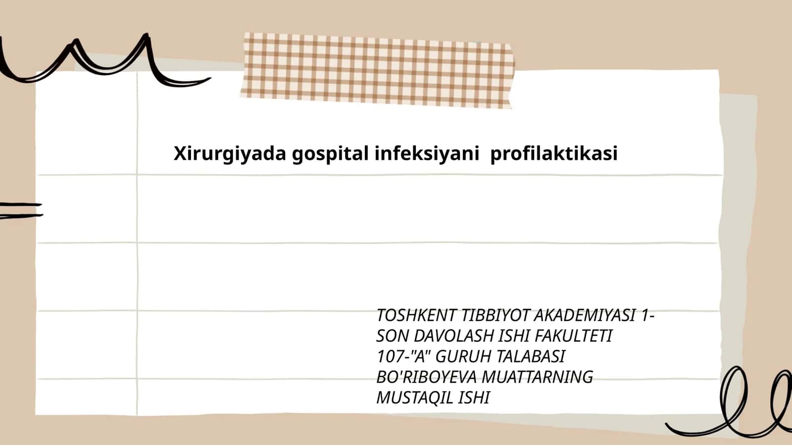 Xirurgiyada gospital infeksiyani profilaktikasi 1