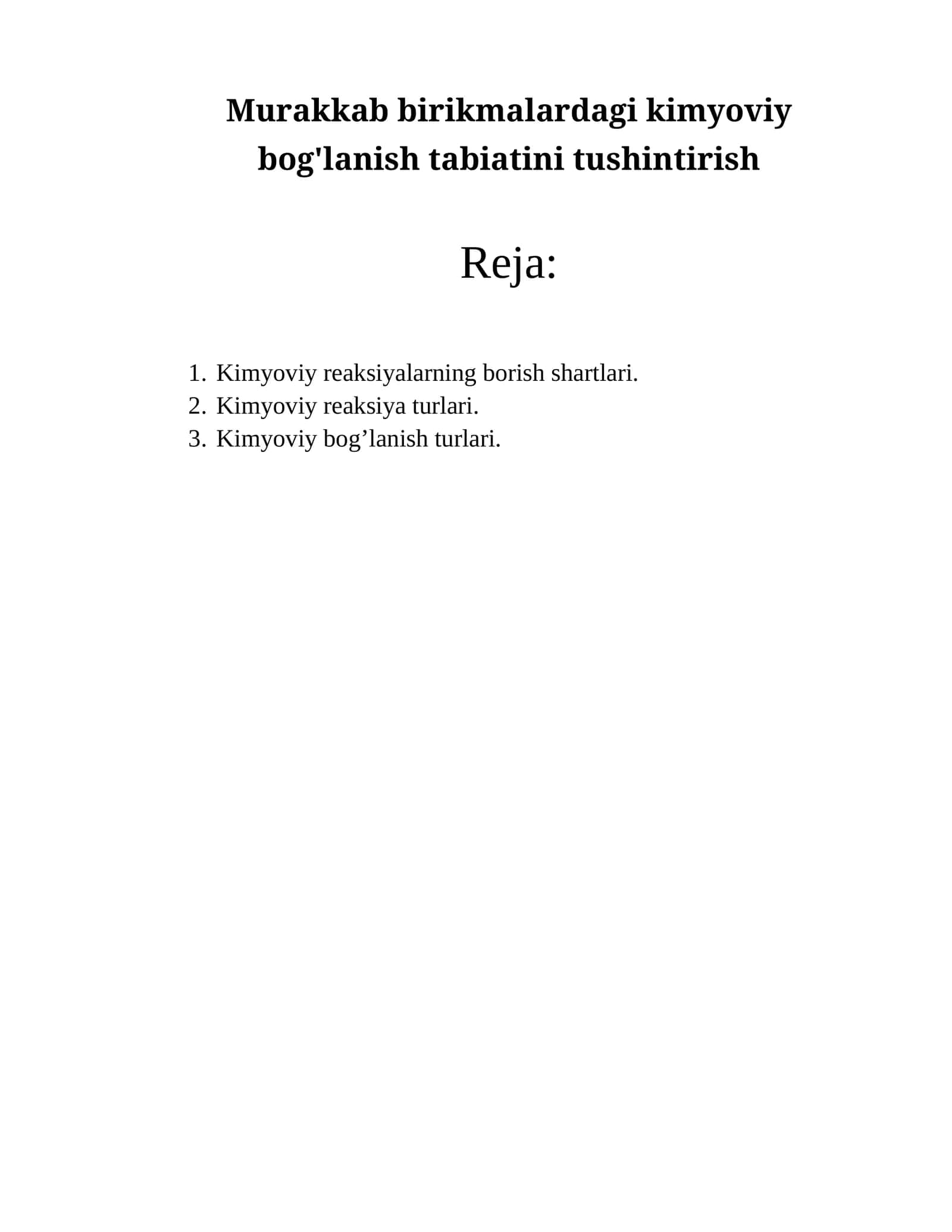 Kimyoviy reaksiyalar 1