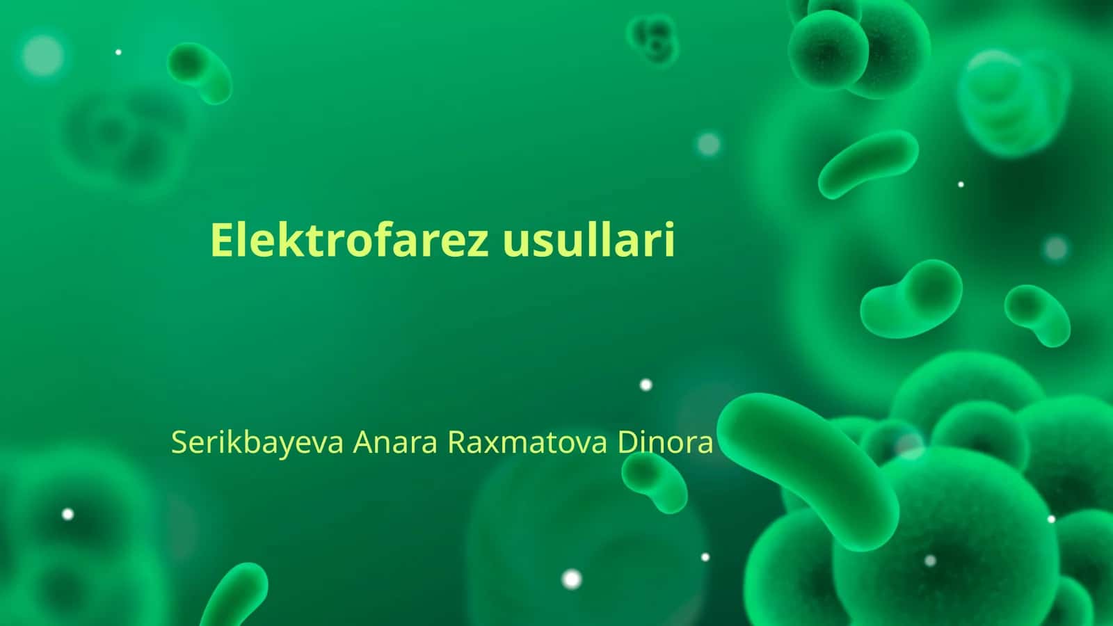 Elektrofarez usullari 1