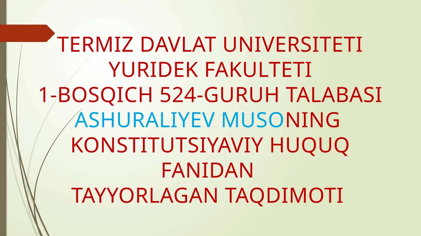 Sud hokimiyati , tizimi , vazifalari , vakolatlari saylanadigan  va tayinladigan sudyalar 1