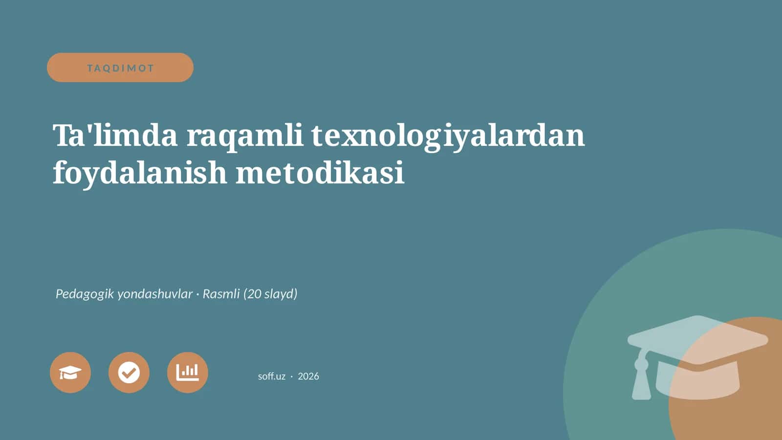 Ta'limda raqamli texnologiyalardan foydalanish metodikasi 1